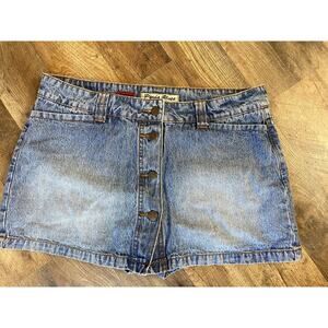 Y2K Paris Blues Low Rise Denim Mini Skort Juniors 11